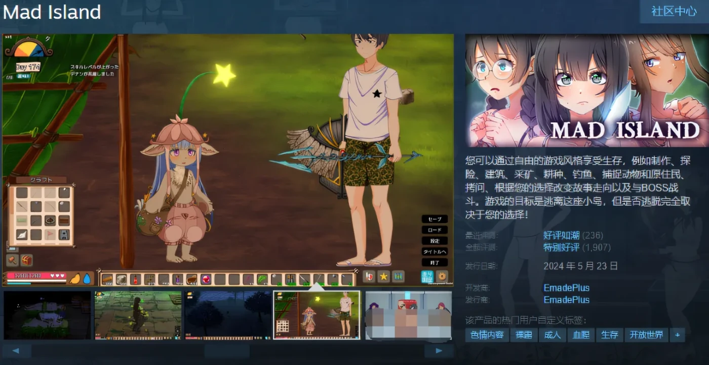 图片[3]-w1932  生存游戏 Mad Island V0.21 Steam官方中文版 [更新/1.3G]-acg畅游网