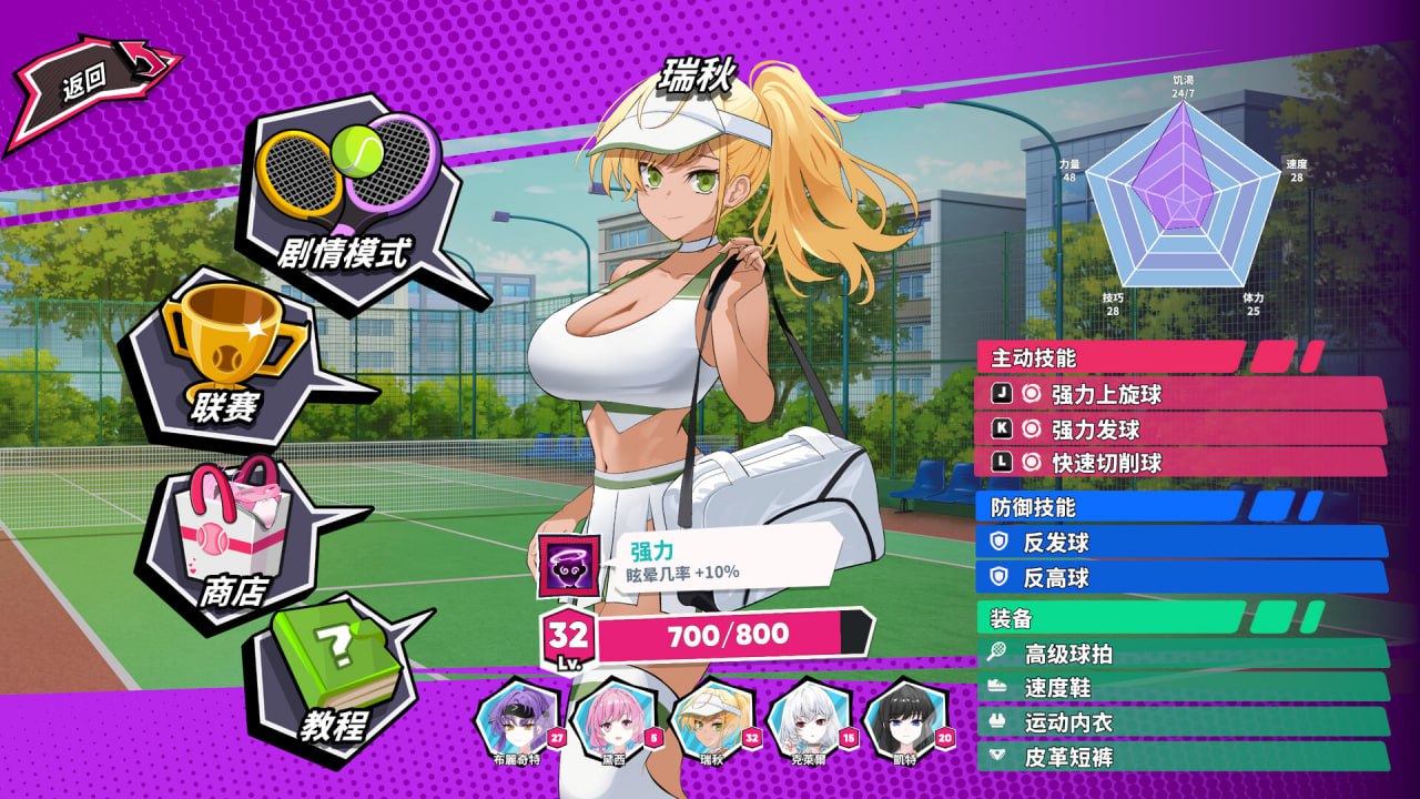 图片[3]-x15038网球天使: Tennis Angels EX  V1.0正式版 STEAM官中[新作/1.4G]-acg畅游网