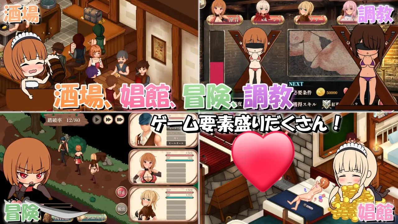 图片[2]-x15216梦幻酒馆与秘密调教 V1.0 机翻汉化[新作/3.6G]-acg畅游网