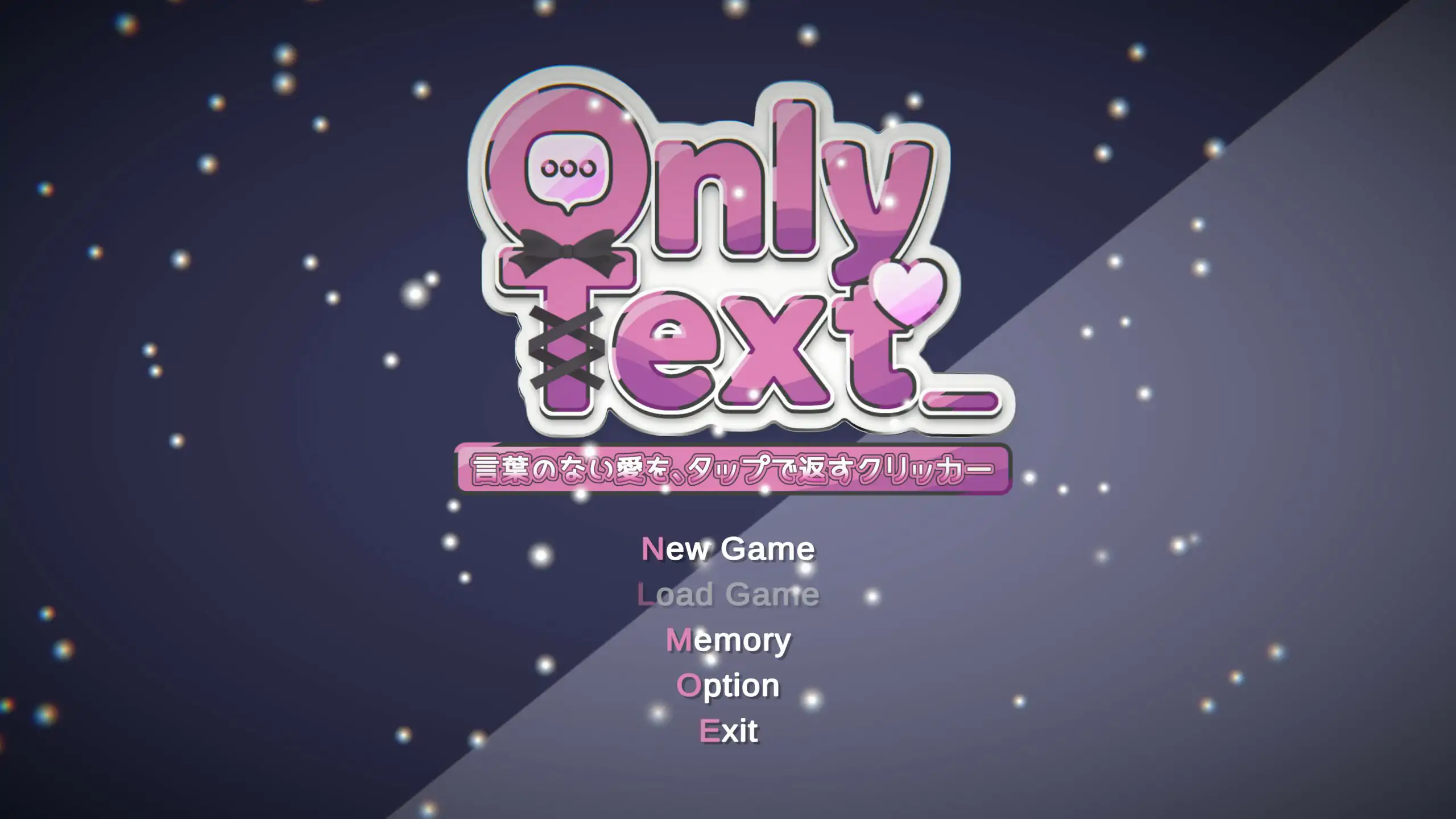 x71039  Only Text  用点击回应无言之爱的点击游戏 官方中文版[新作/1.1G]-acg畅游网